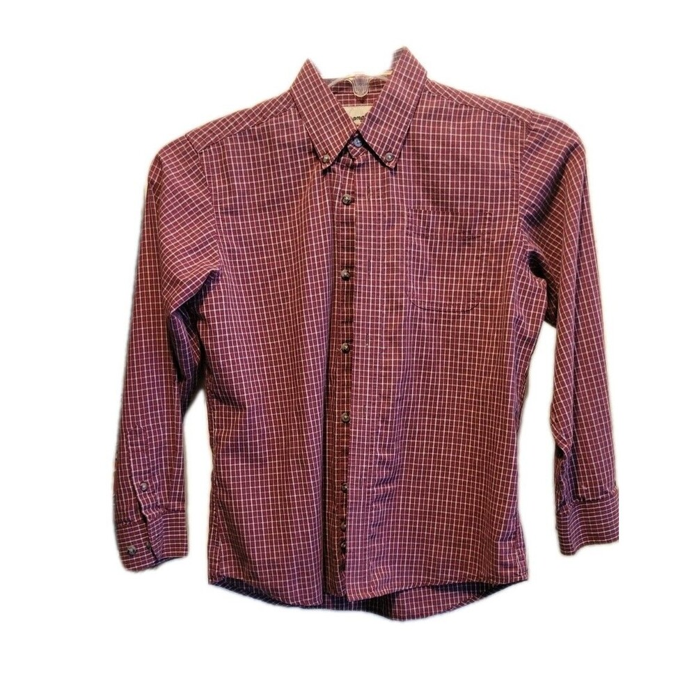 Wrangler Riata~Boy's Plaid Button Down Plaid Shirt~Size Large